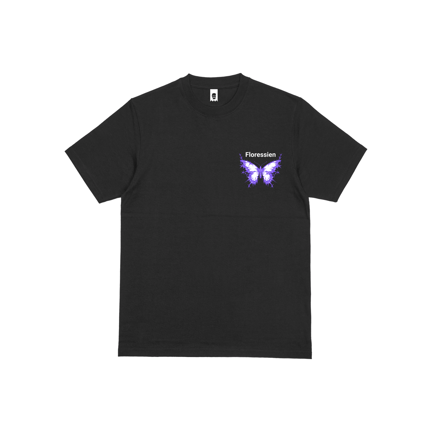 Chromatic Neon Black T-shirt - Gothic Butterfly